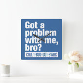 SWAG-Wanduhr Quadratische Wanduhr (Zuhause)