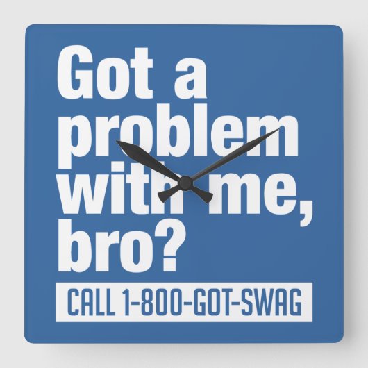 SWAG-Wanduhr Quadratische Wanduhr (Vorderseite)