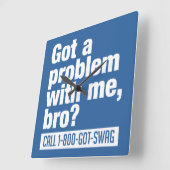 SWAG-Wanduhr Quadratische Wanduhr (Winkel)