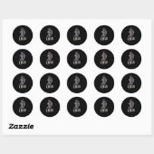 Swag Zombie Runder Aufkleber (Blatt)