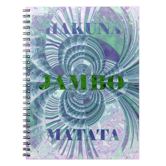 Swaga Jambo Hakuna Matata Kenya Giraffe Safari Wo Notizblock (Vorderseite)