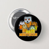 Swagazon Monsters Mummy Frankenstein Dracula Button (Vorne & Hinten)