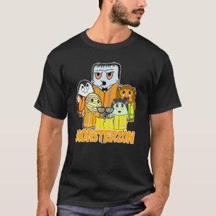 Swagazon Monsters Mummy Frankenstein Dracula T-Shirt