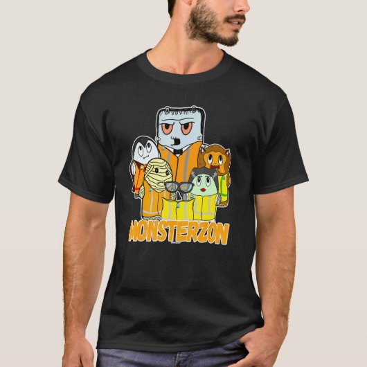 Swagazon Monsters Mummy Frankenstein Dracula T-Shirt (Vorderseite)