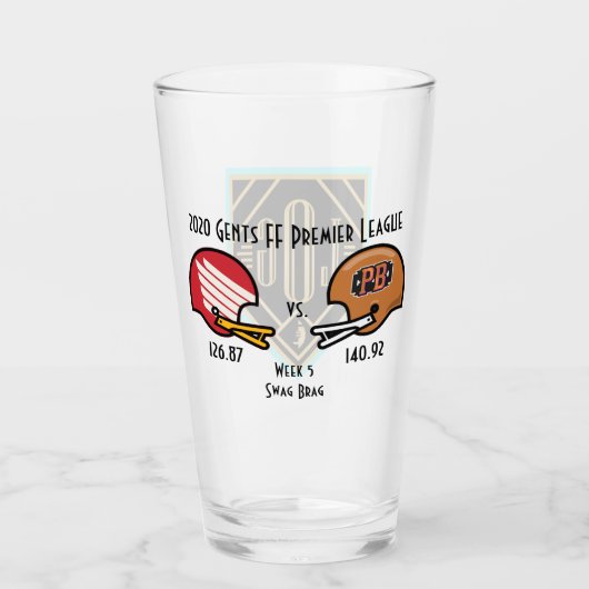 SwagBrag5 DuckyShin / Peaky Pint Glass Glas (Vorderseite)