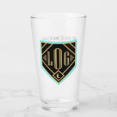 SwagBrag6 Zings / Peaky Pint Glass Glas (Rückseite)