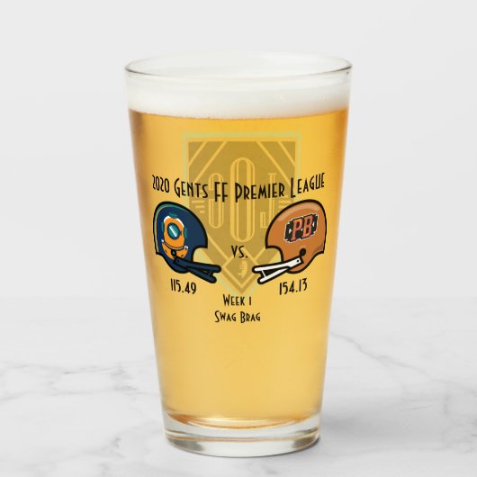 SwagBrag Nemo / Peaky Pint Glass Glas (Vorne (Gefüllt))