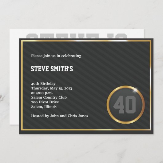 Swagger-Party Einladung (Vorne/Hinten)