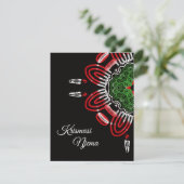 Swahili Christmas Feiertagskarte (Stehend Vorderseite)