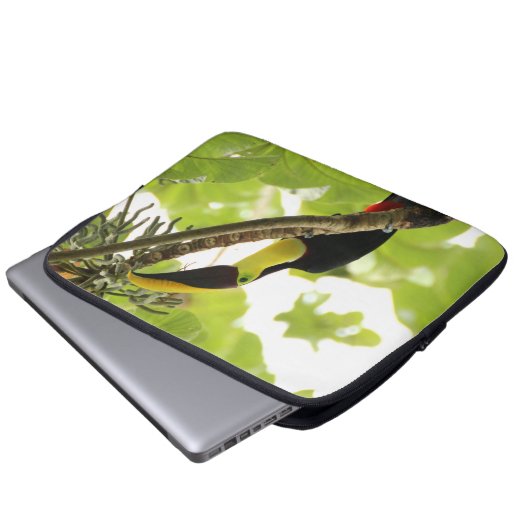 Swainson Toucan Exotic Bird Laptopschutzhülle (Vorne Knopf)