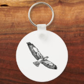 Swainson's Hawk (im Flug) Schlüsselanhänger (Vorderseite)
