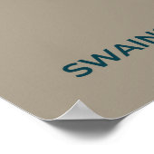 Swainsons "Hawk Migration Map" - Minimalistisch Vi Poster (Ecke)
