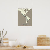 Swainsons "Hawk Migration Map" - Minimalistisch Vi Poster (Küche)