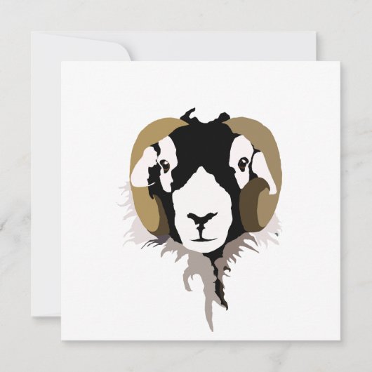 Swaledale-Schaf Karte (Vorderseite)