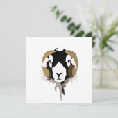 Swaledale Schafe Karte (Stehend Vorderseite)