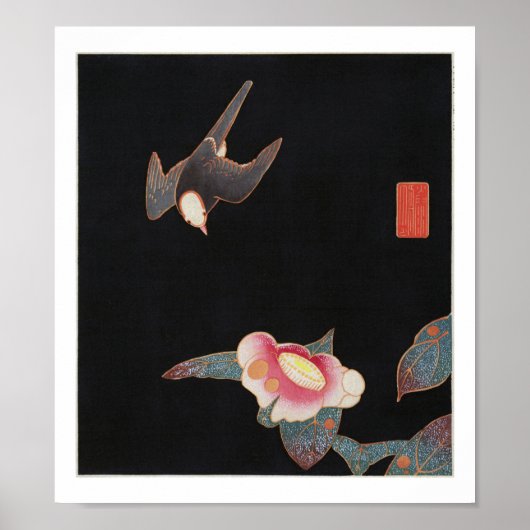 Swallow and Camellia, Jakuchū Poster (Vorne)