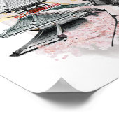 Swallow Bird Japanische Kunstwerke Poster (Ecke)