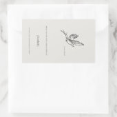 Swallow- Ex Libris Bookplate -Menagerie Archive  Rechteckiger Aufkleber (Tasche)