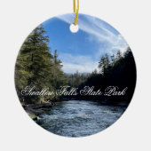 Swallow Falls Staat Park 2023 Keramik Ornament (Vorne)
