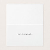 Swallow on a Fence - Thinking of You Card (Innenseite Aufgefaltet)