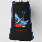 Swallow Red Blue Tattoo Golf Headcover (Rotieren 90)