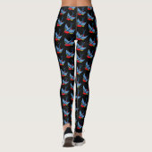 Swallow Red Blue Tattoo Leggings (Rückseite)