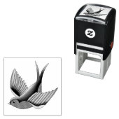 Swallow Red Blue Tattoo Permastempel (Beispiel)