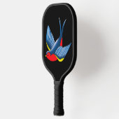 Swallow Red Blue Tattoo Pickleball Schläger (Links)