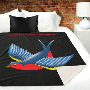 Swallow Red Blue Tattoo Sherpadecke