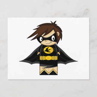 Swallow Superhero Postcard Postkarte
