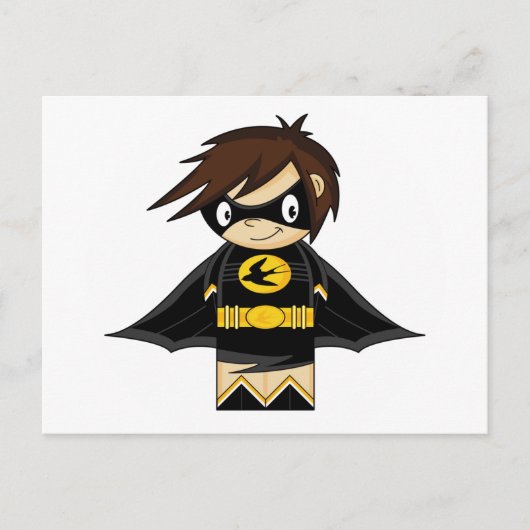 Swallow Superhero Postcard Postkarte (Vorderseite)