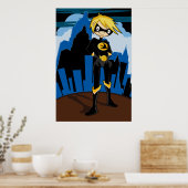 Swallow Superhero Poster (Küche)
