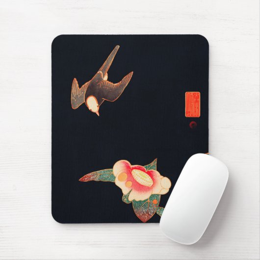 Swallow und Camellia (1900) von Ito Jakuchu Mousepad (Mit Mouse)