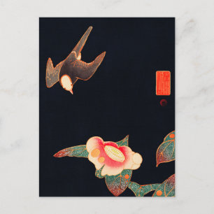 Swallow und Camellia (1900) von Ito Jakuchu Postkarte