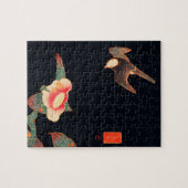 Swallow und Camellia (1900) von Ito Jakuchu Puzzle (Horizontal)