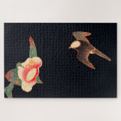 Swallow und Camellia (1900) von Ito Jakuchu Puzzle (Horizontal)