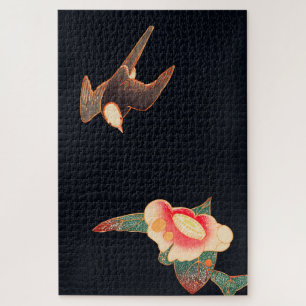 Swallow und Camellia (1900) von Ito Jakuchu Puzzle
