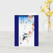 Swallows & Peach Blossoms Frische Pasta machen Karte (Gelbe Blume)