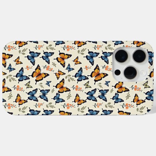 Swallowtail Butterfly Pattern iPhone/iPad Case (Rückseite (Horizontal))