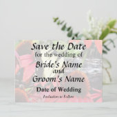 Swallowtail on Red Coneflower Save The Date (Stehend Vorderseite)