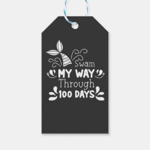 Swam My Way Thru 100 Tage der Schule Geschenkanhänger