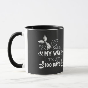 Swam My Way Thru 100 Tage der Schule Tasse