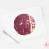 Swami Visions Runder Aufkleber (Umschlag)