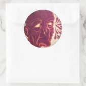 Swami Visions Runder Aufkleber (Tasche)