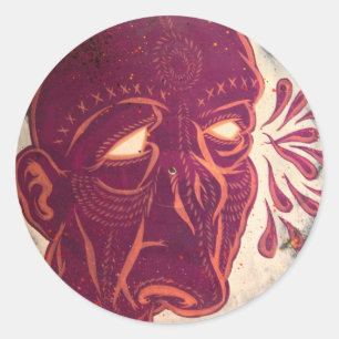 Swami Visions Runder Aufkleber