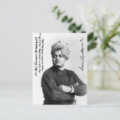 Swami Vivekanada in America 1893 Vintag Post Postkarte (Stehend Vorderseite)