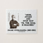 Swami Vivekananda Arise Awake Stopp Not 'Til Goal Puzzle (Horizontal)