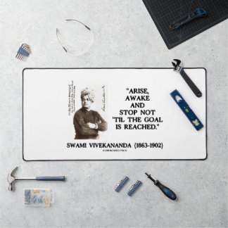 Swami Vivekananda Erhebe dich, erwache und höre ni Schreibtischunterlage