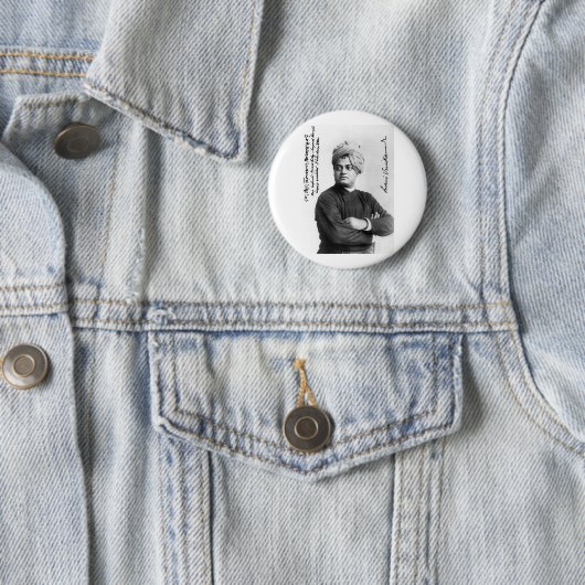 Swami Vivekananda Knopf-Foto Button (Beispiel)