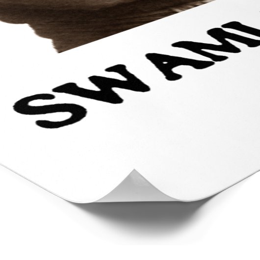 Swami Vivekananda Man erreichte Unsterblichkeit Poster (Ecke)